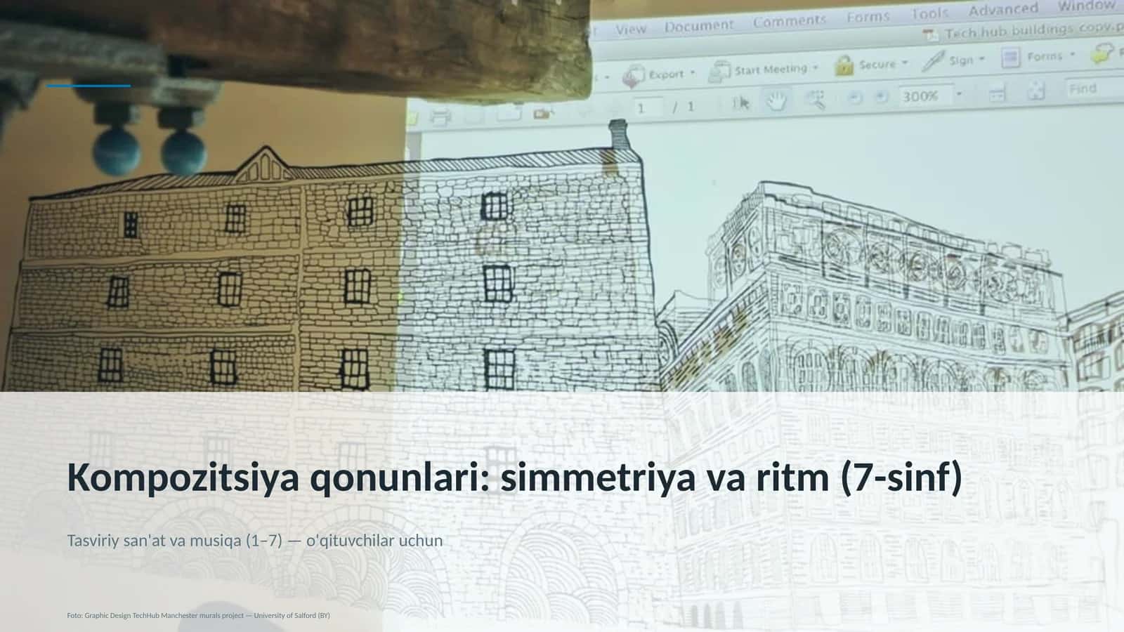 Kompozitsiya qonunlari: simmetriya va ritm (7-sinf)
