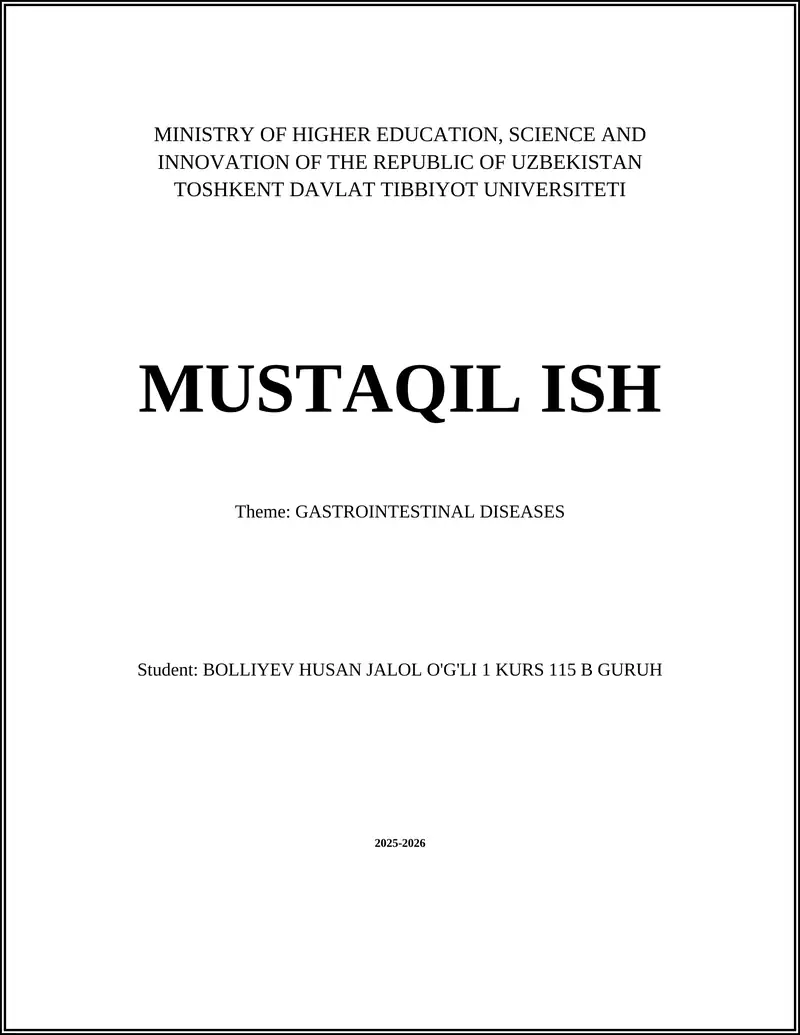 Gastroesophageal reflux disease (GERD)