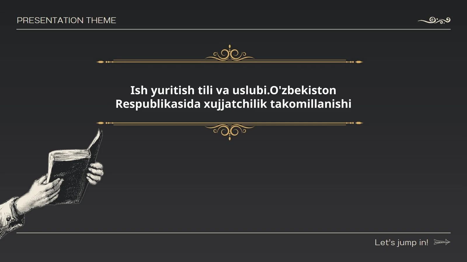 Ish yuritish tili va uslubi