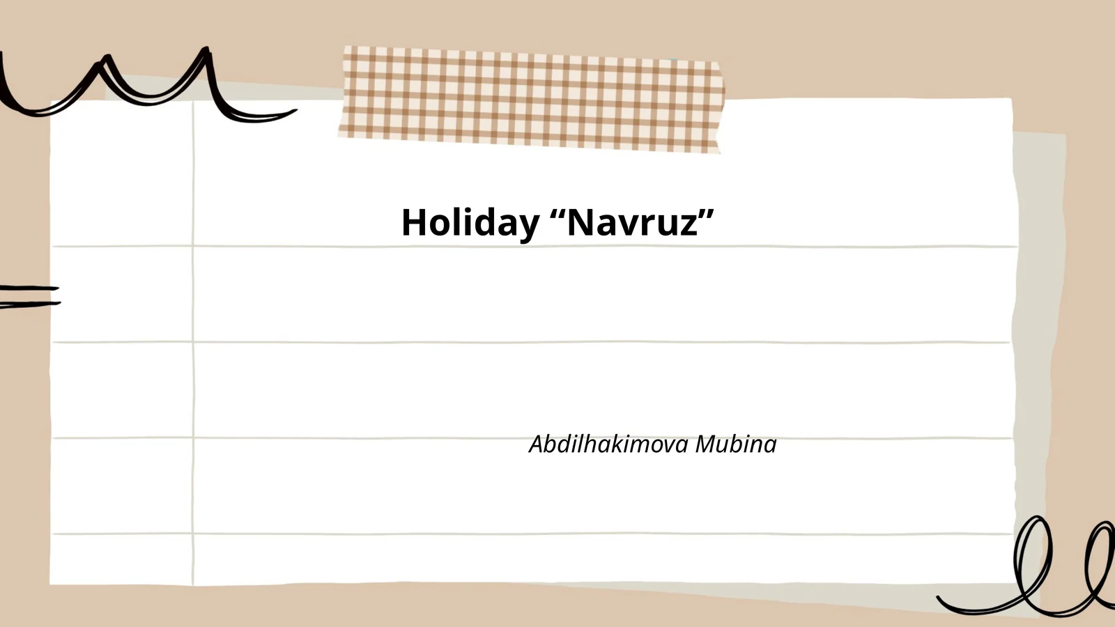 Holiday “Navruz”