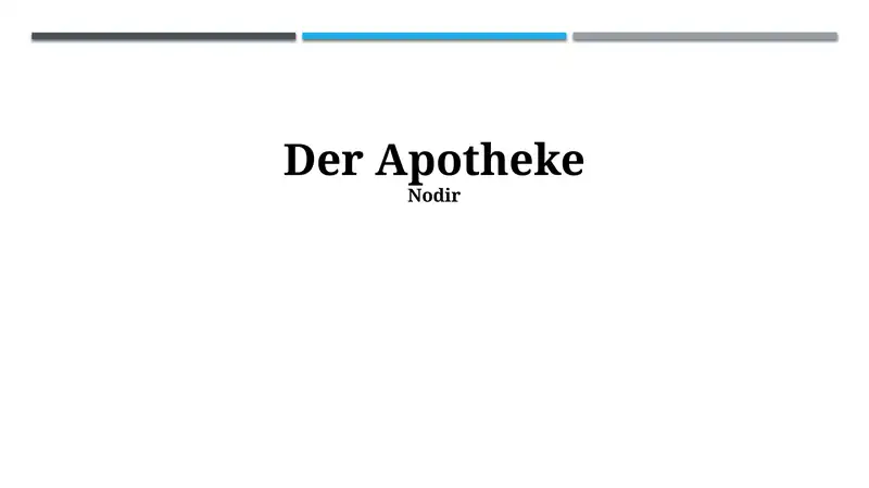 Der Apotheke