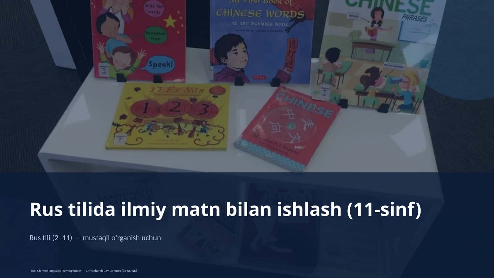 Rus tilida ilmiy matn bilan ishlash (11-sinf)