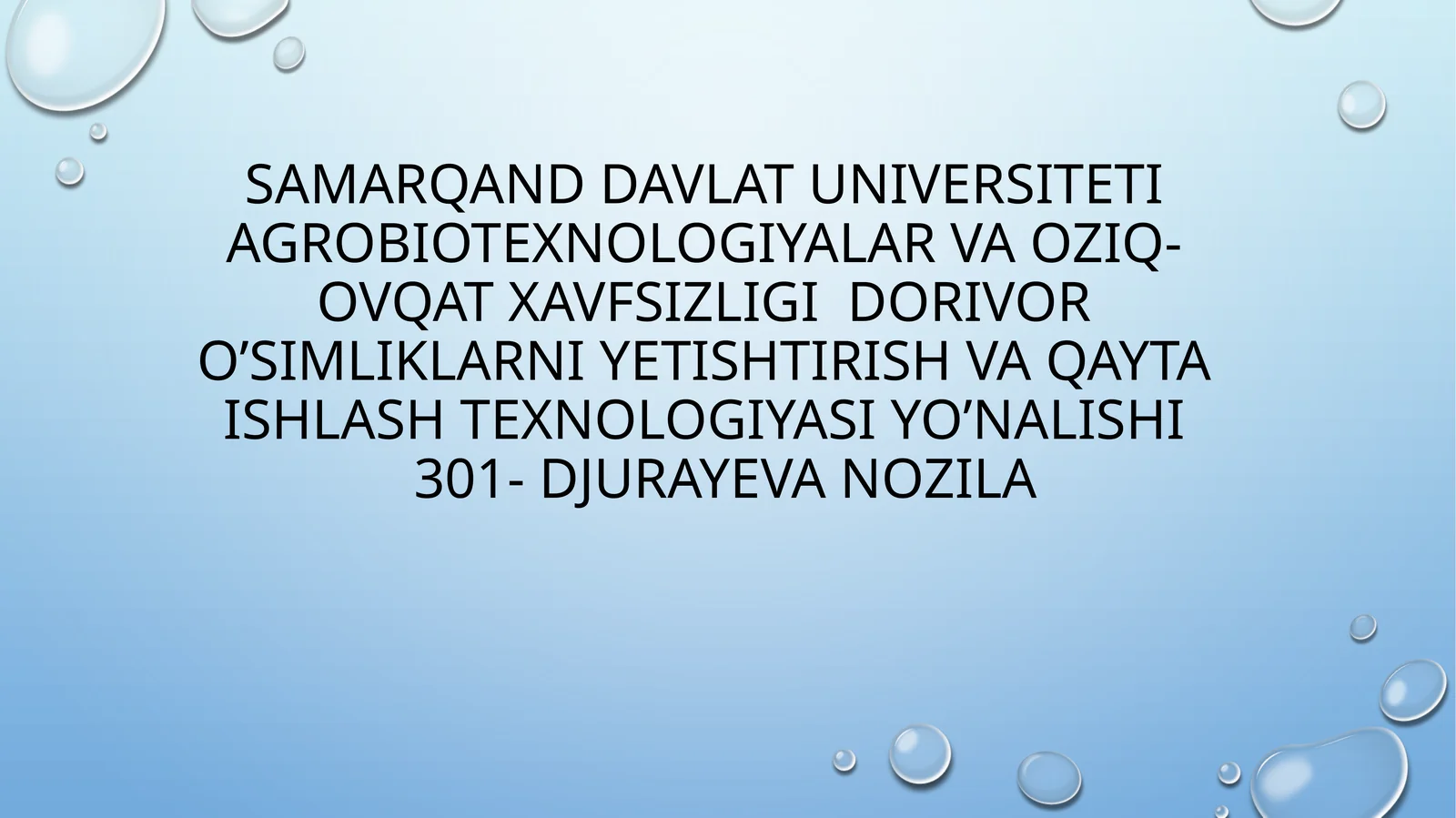 Mavzu: Favqulotdavaziyatlar, ularning turlari va xususiyatlari