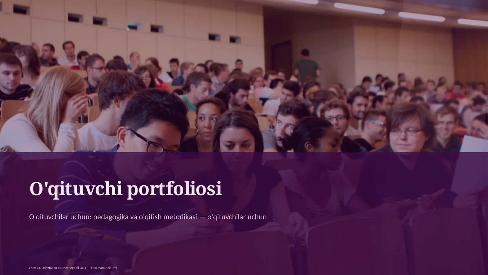 O'qituvchi portfoliosi