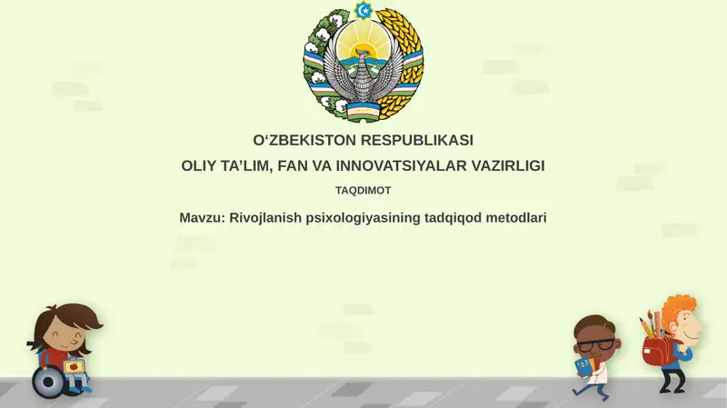 Rivojlanish psixologiyasining tadqiqot metodlari
