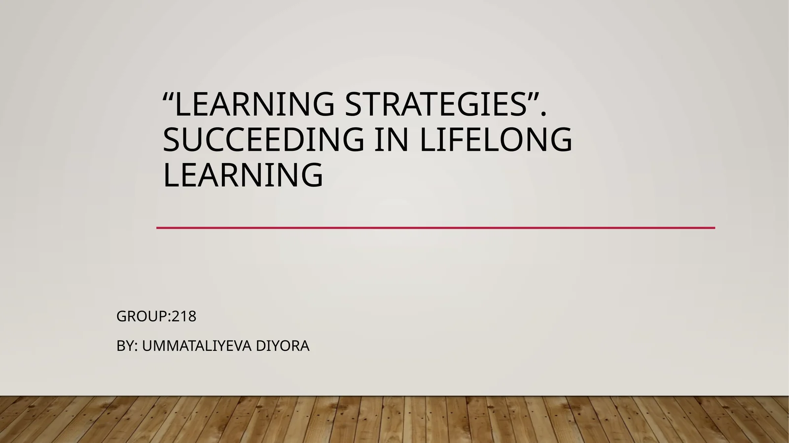 Succeeding in lifelong learning