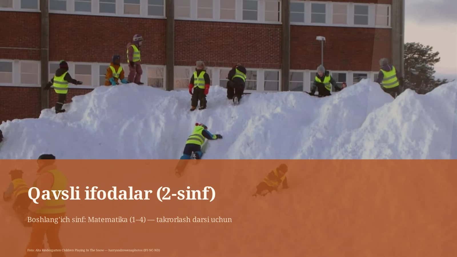 Qavsli ifodalar (2-sinf)