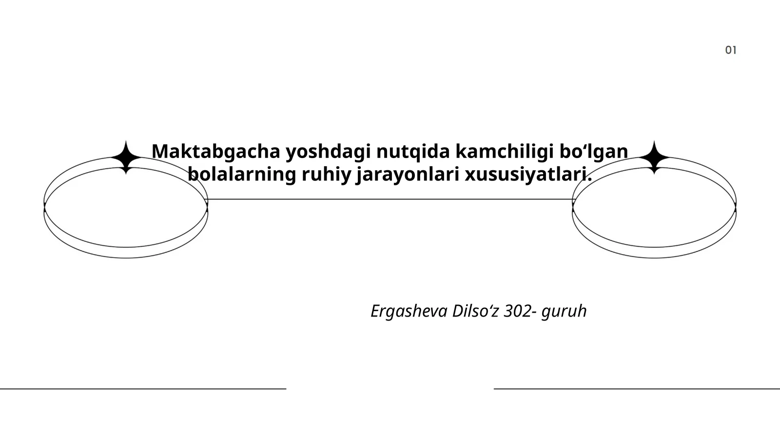 Maktabgacha yoshdagi nutqida kamchiligi boʻlgan bolalarning ruhiy jarayonlari xususiyatlari
