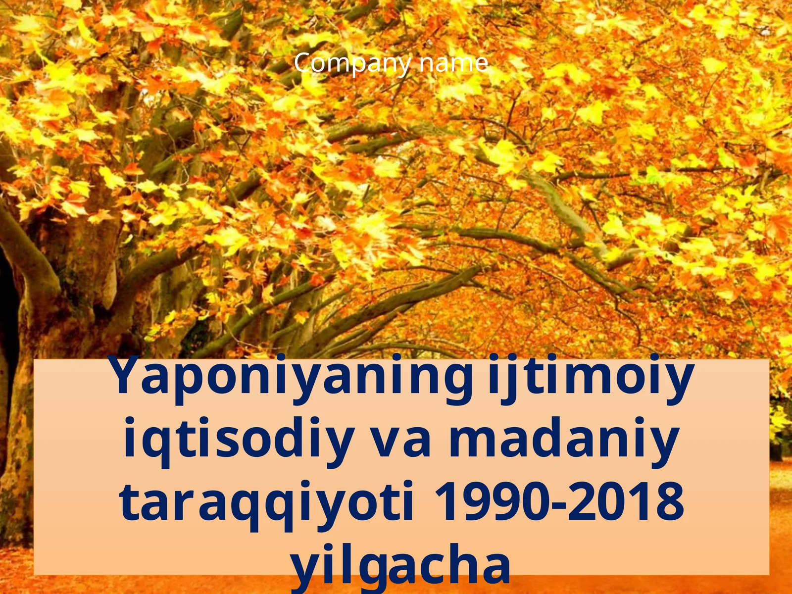 Yaponiyaning iqtisodiy va madaniy taraqqiyoti 1990-2018 yilgacha