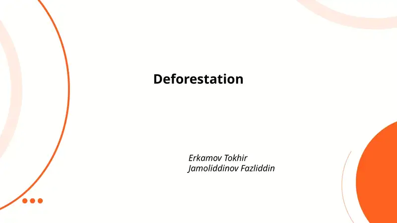Causes of Deforestation