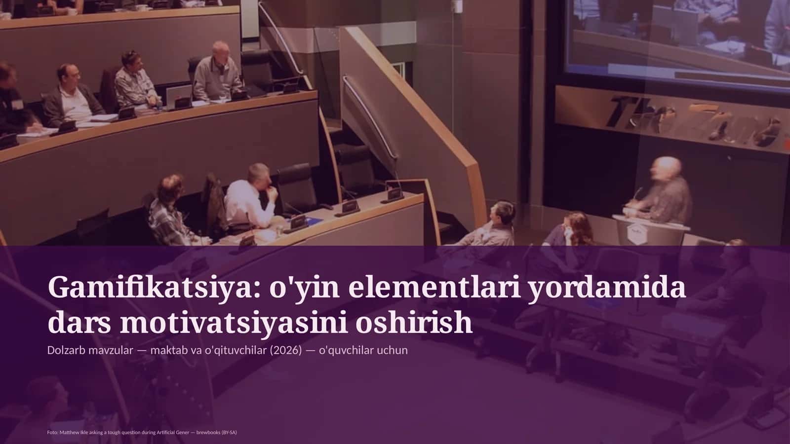 Gamifikatsiya: o'yin elementlari yordamida dars motivatsiyasini oshirish