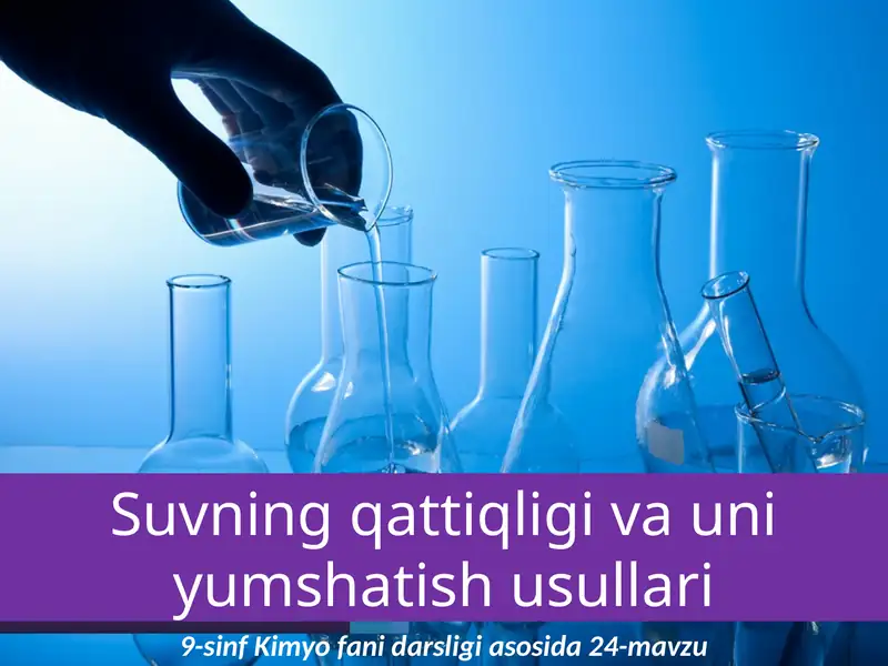 9-sinf Kimyofani darsligi asosida 24-mavzu