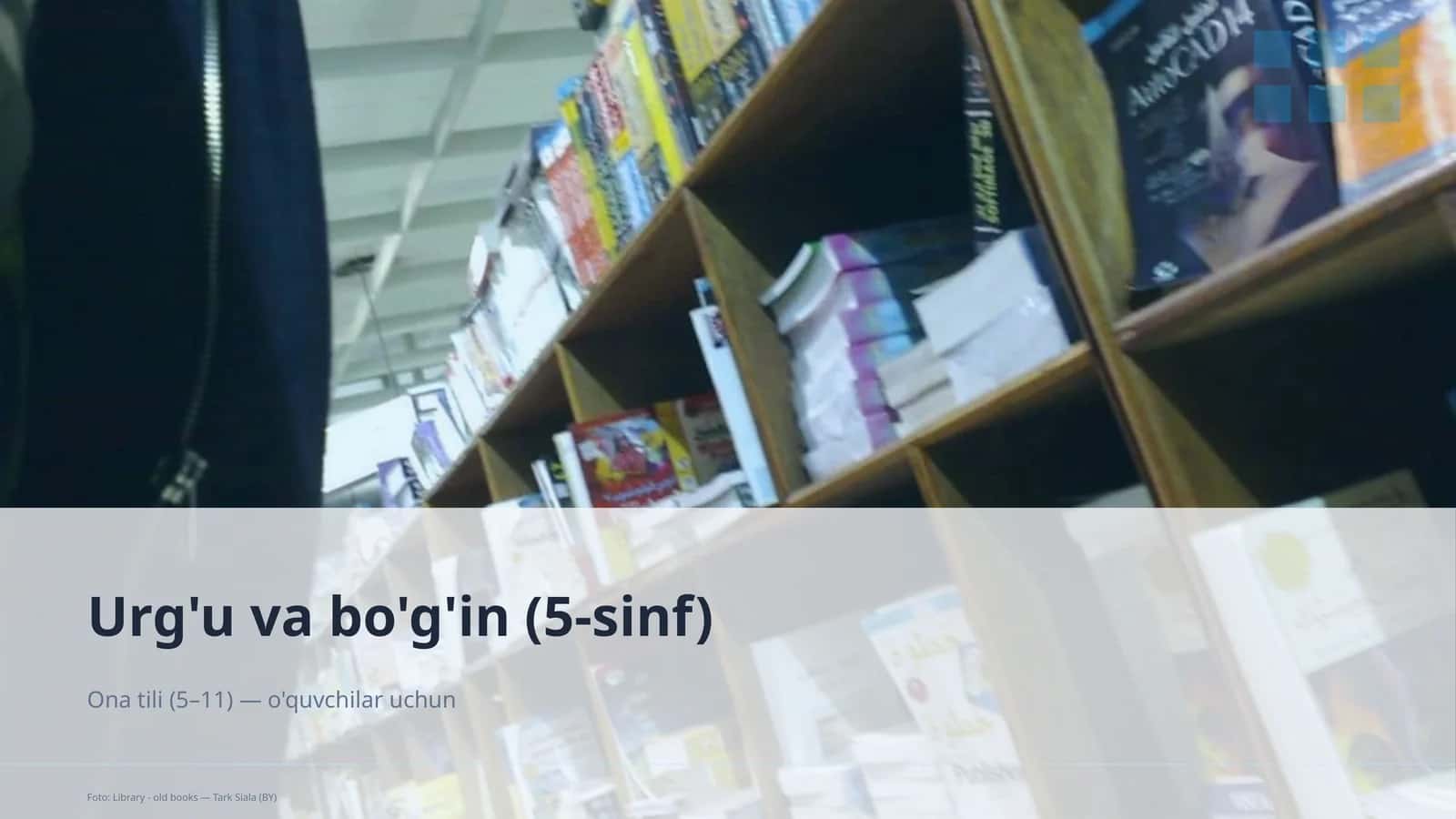 Urg'u va bo'g'in (5-sinf)