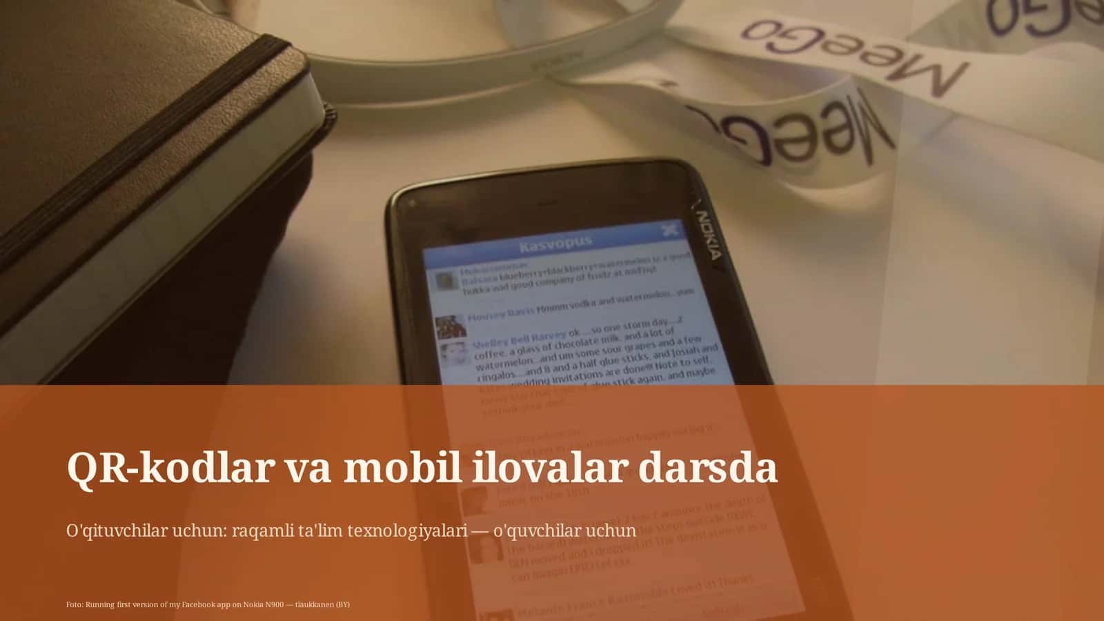 QR-kodlar va mobil ilovalar darsda