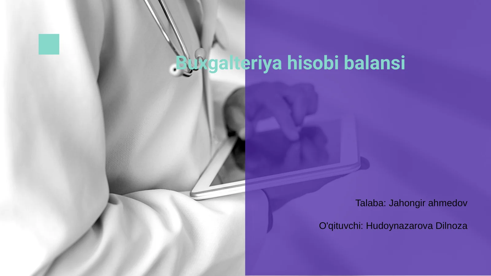 Buxgalteriya hisobi balansi