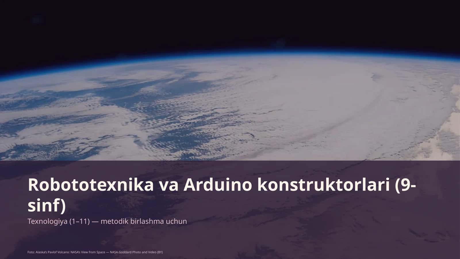 Robototexnika va Arduino konstruktorlari (9-sinf)