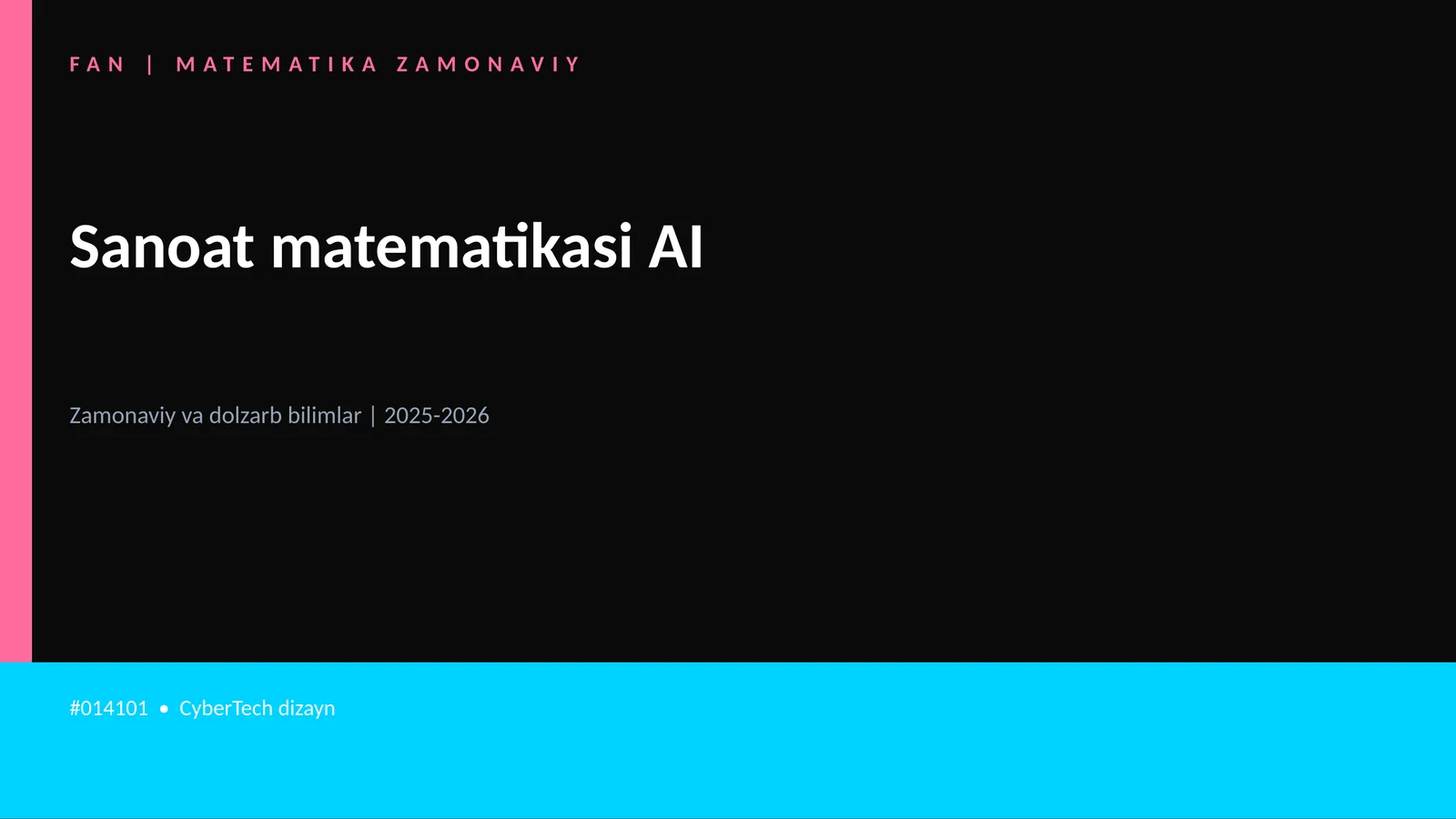 Sanoat matematikasi AI