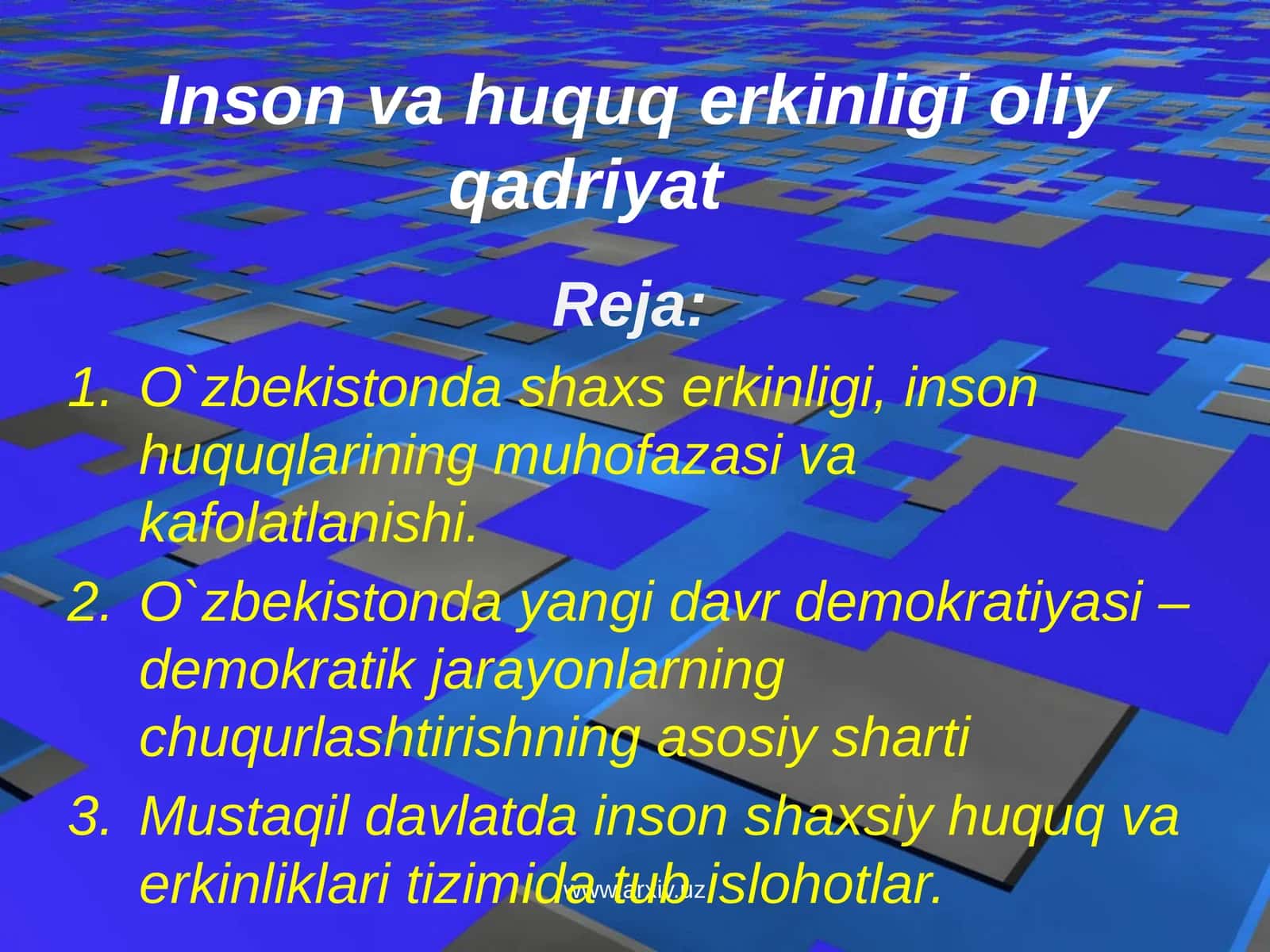 Insonvahuqerkinligioliyqadriyat