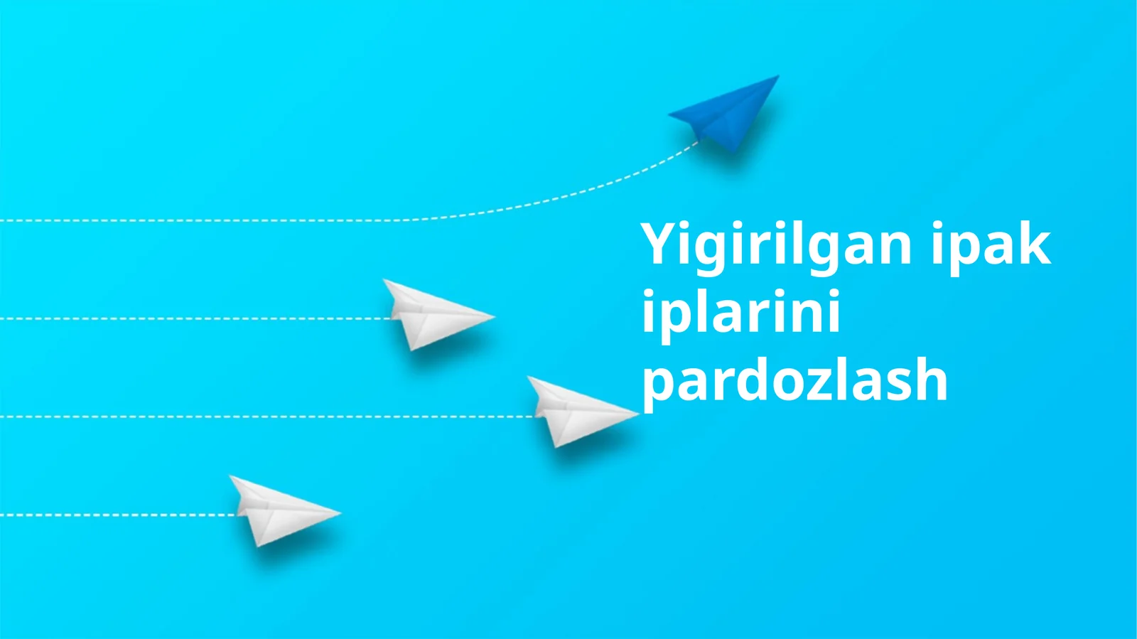 Yigirilgan ipak iplarini pardozlash