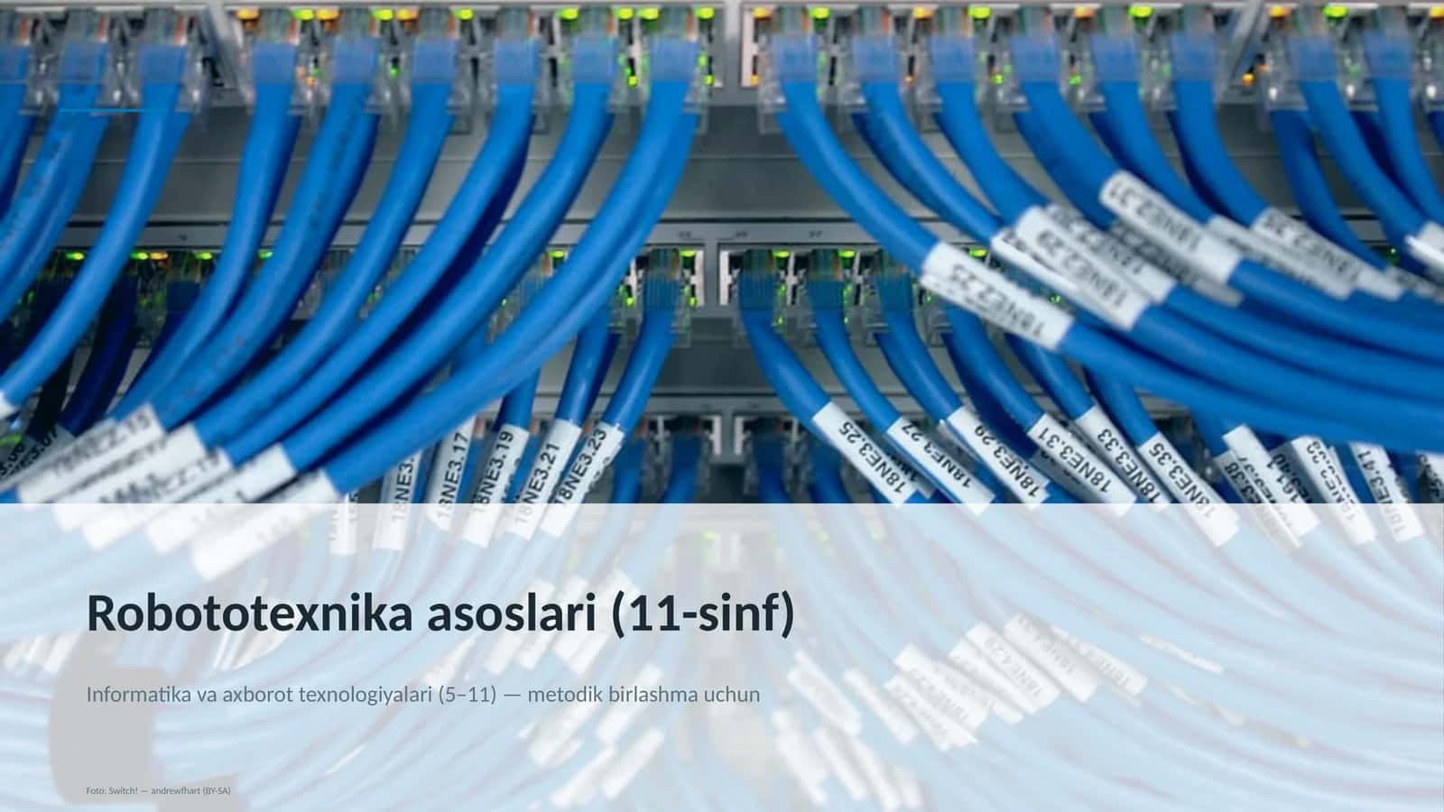 Robototexnika asoslari (11-sinf)