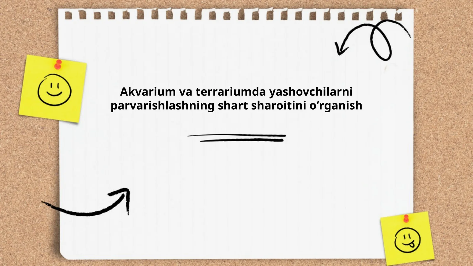 Akvarium va terrariumda yashovchilarni parvarishlashning shart sharoitini oʻrganish