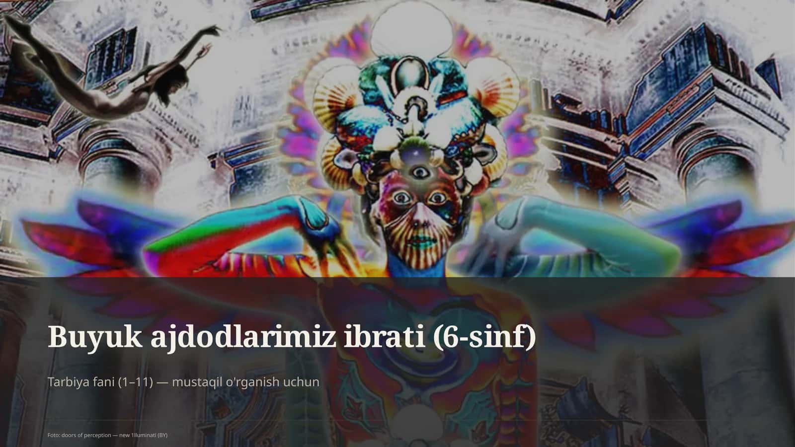Buyuk ajdodlarimiz ibrati (6-sinf)