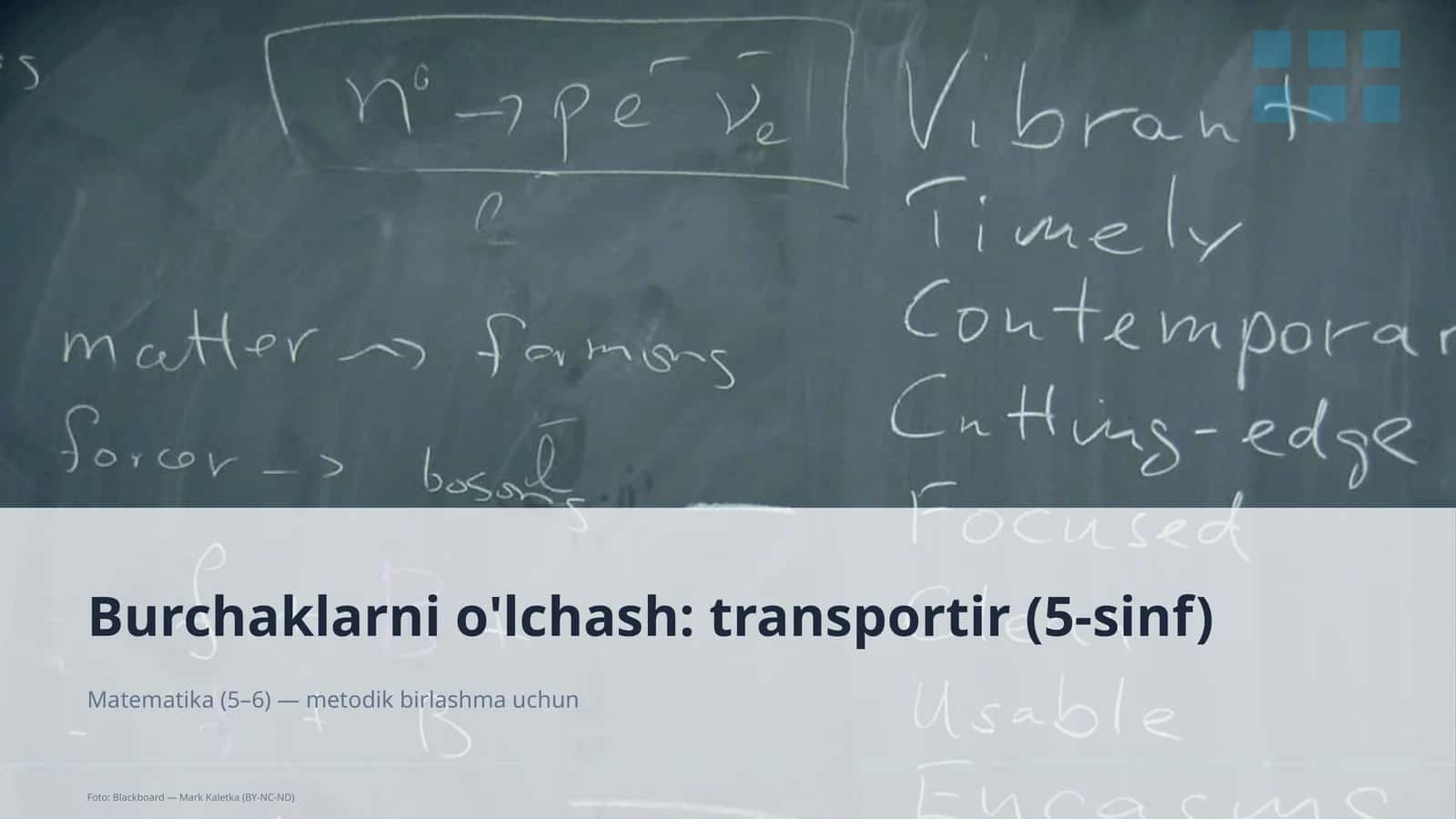 Burchaklarni o'lchash: transportir (5-sinf)
