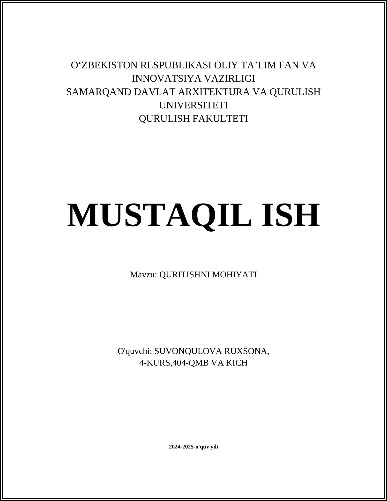 Quritishni mohiyati