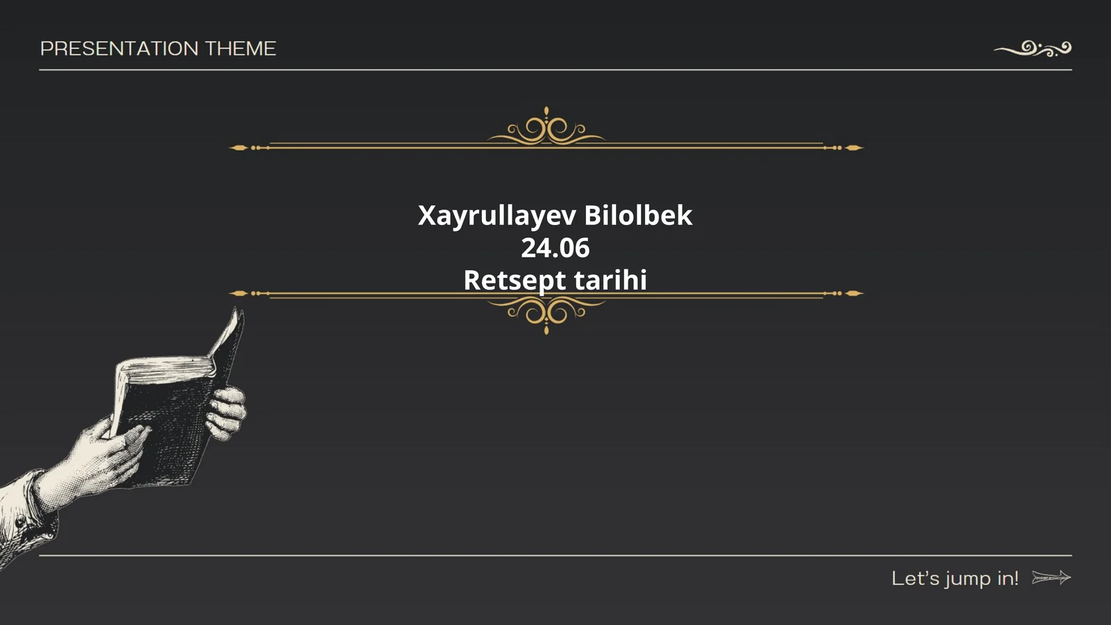 Xayrullayev Bilolbekning tarjimai holi
