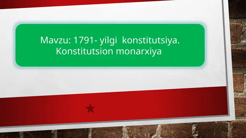 1791-yilgi Konstitutsiya