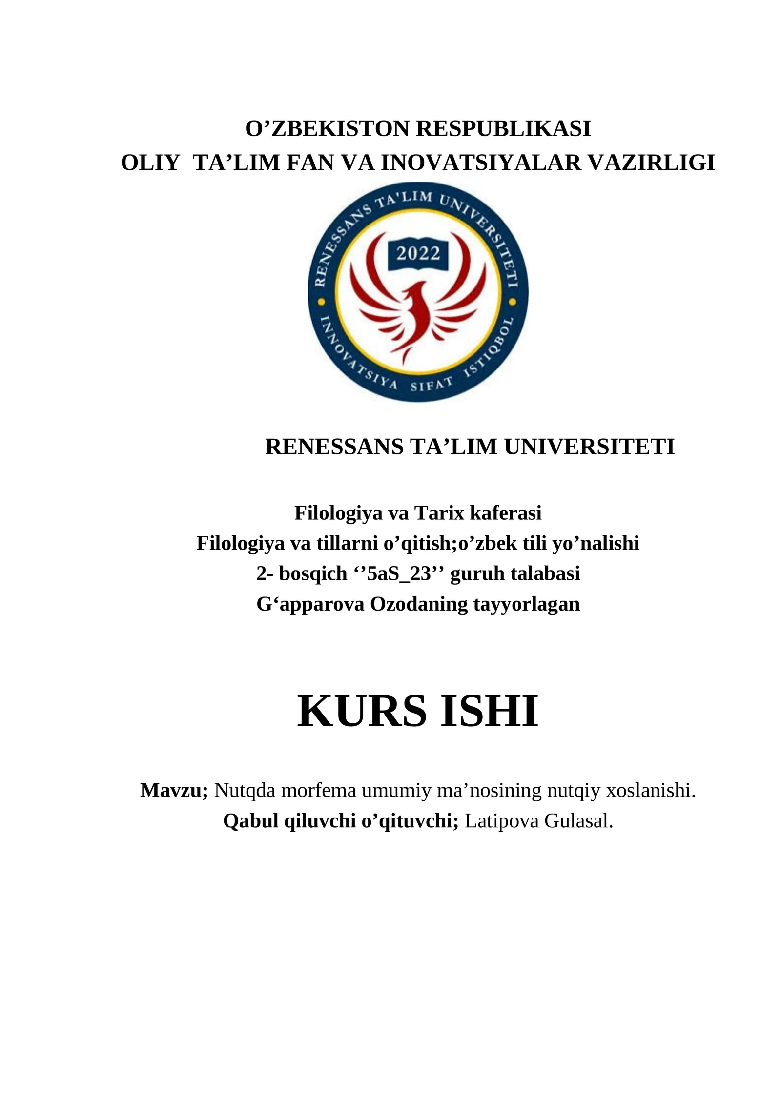 O'zbek tilshunosligida sinonimiya talqini