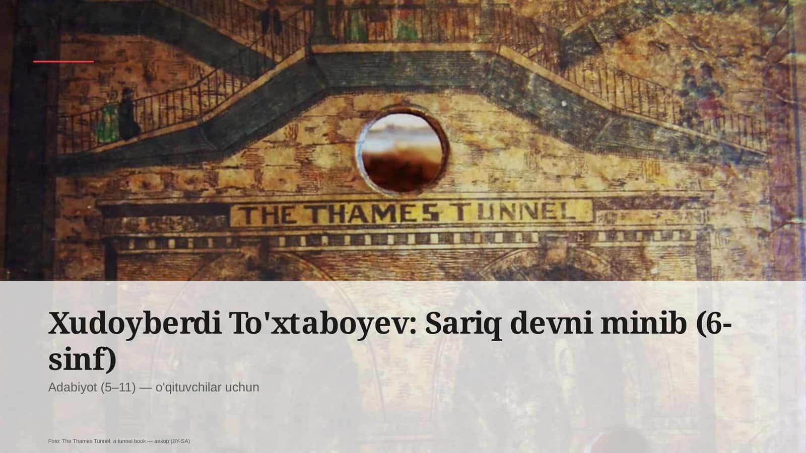 Sariq devni minib (6-sinf)