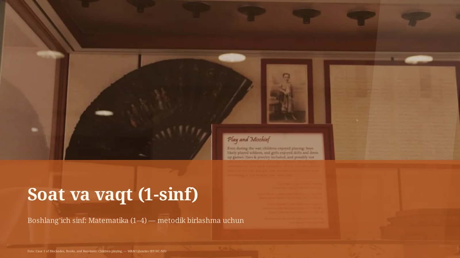 Soat va vaqt (1-sinf)