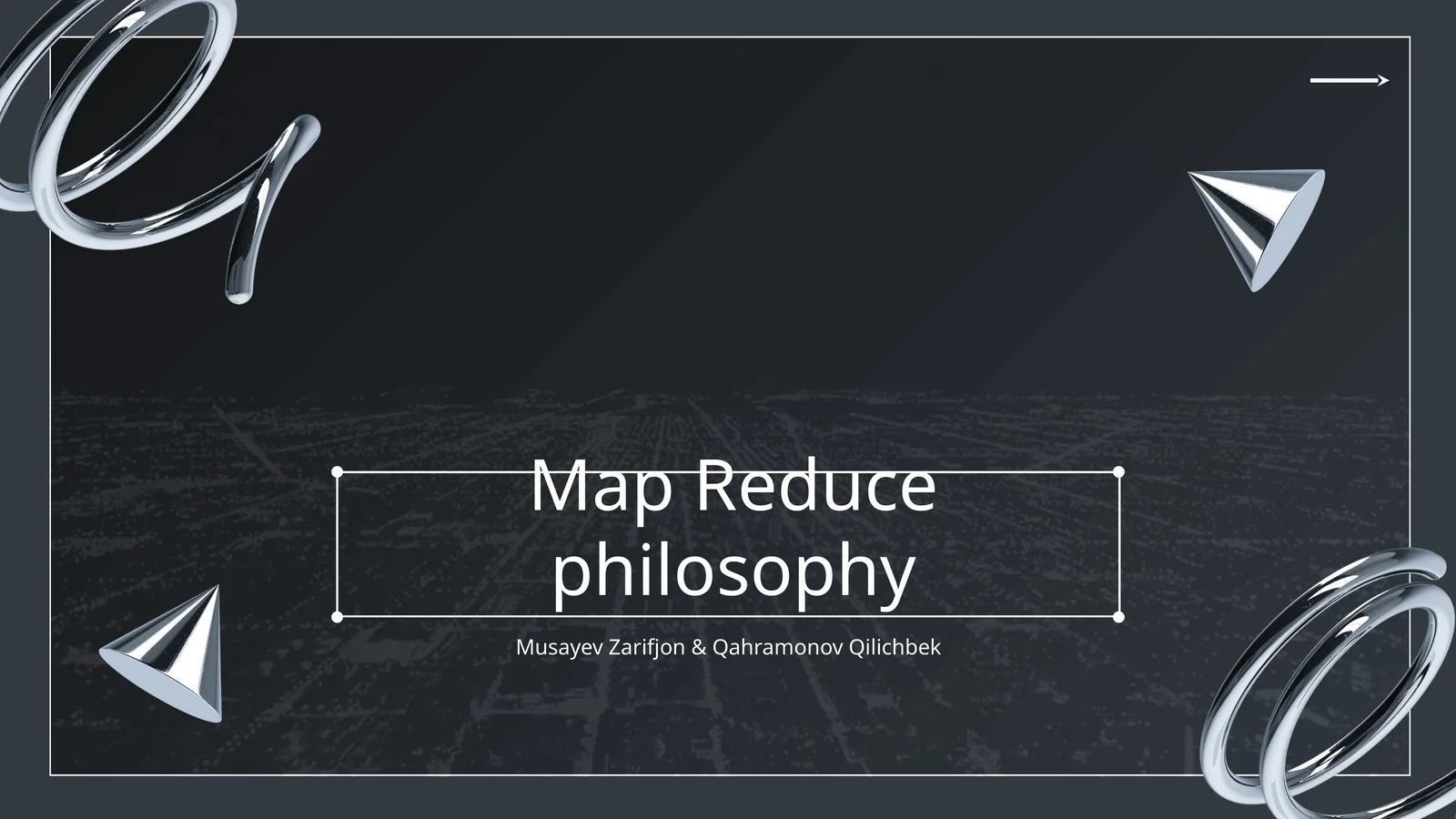 Map Reduce philosophy