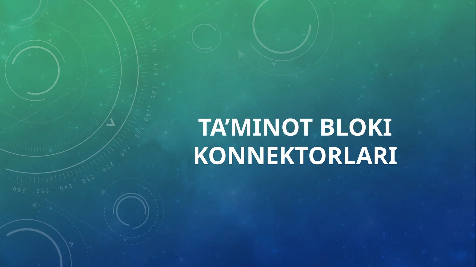 Ta’minot bloki konnektorlari