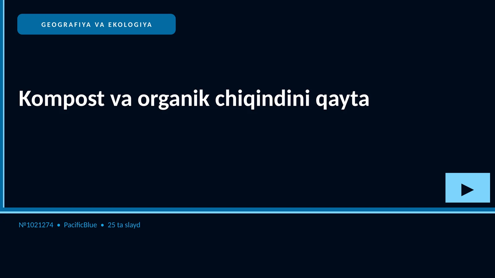 GEOGRAFIYA VA EKOLOGIYA