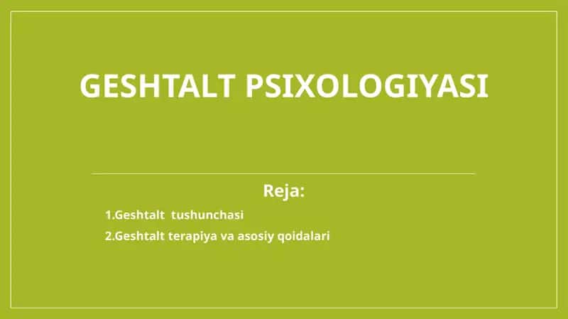Geshtaltpsixologiyasi