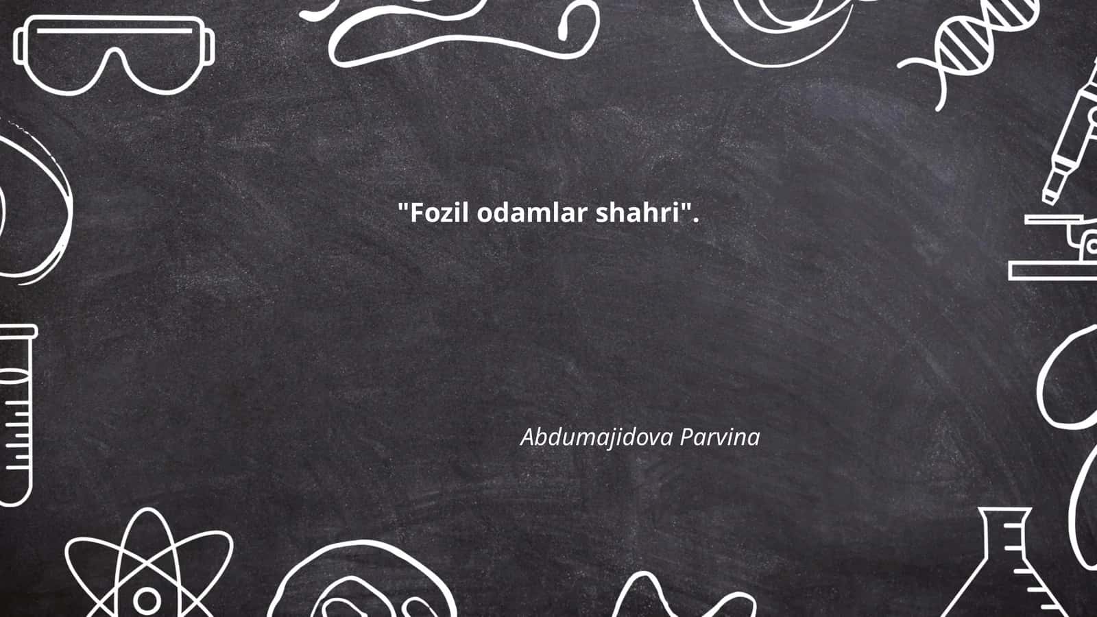 Fozil odamlar shahri