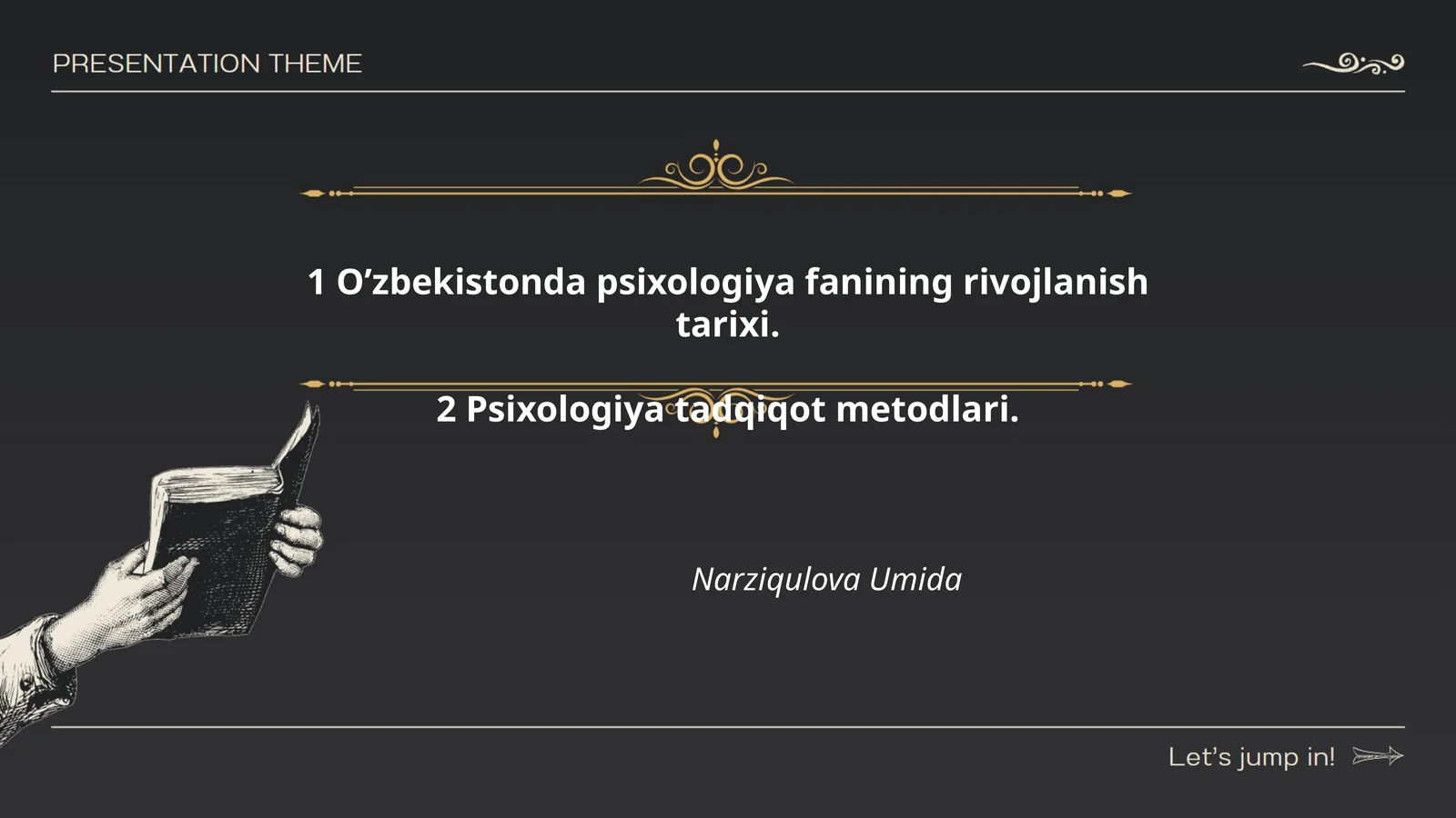 O’zbekistonda psixologiya fanining rivojlanish tarixi