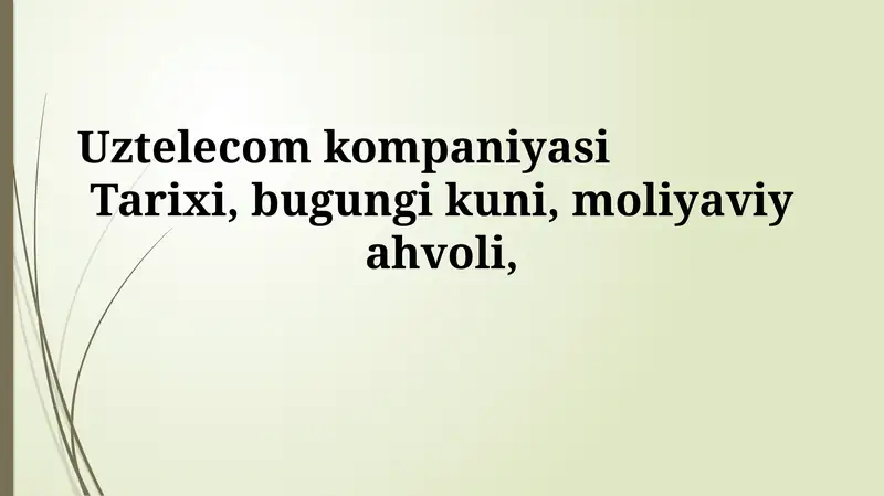Uztelecom kompaniyasi