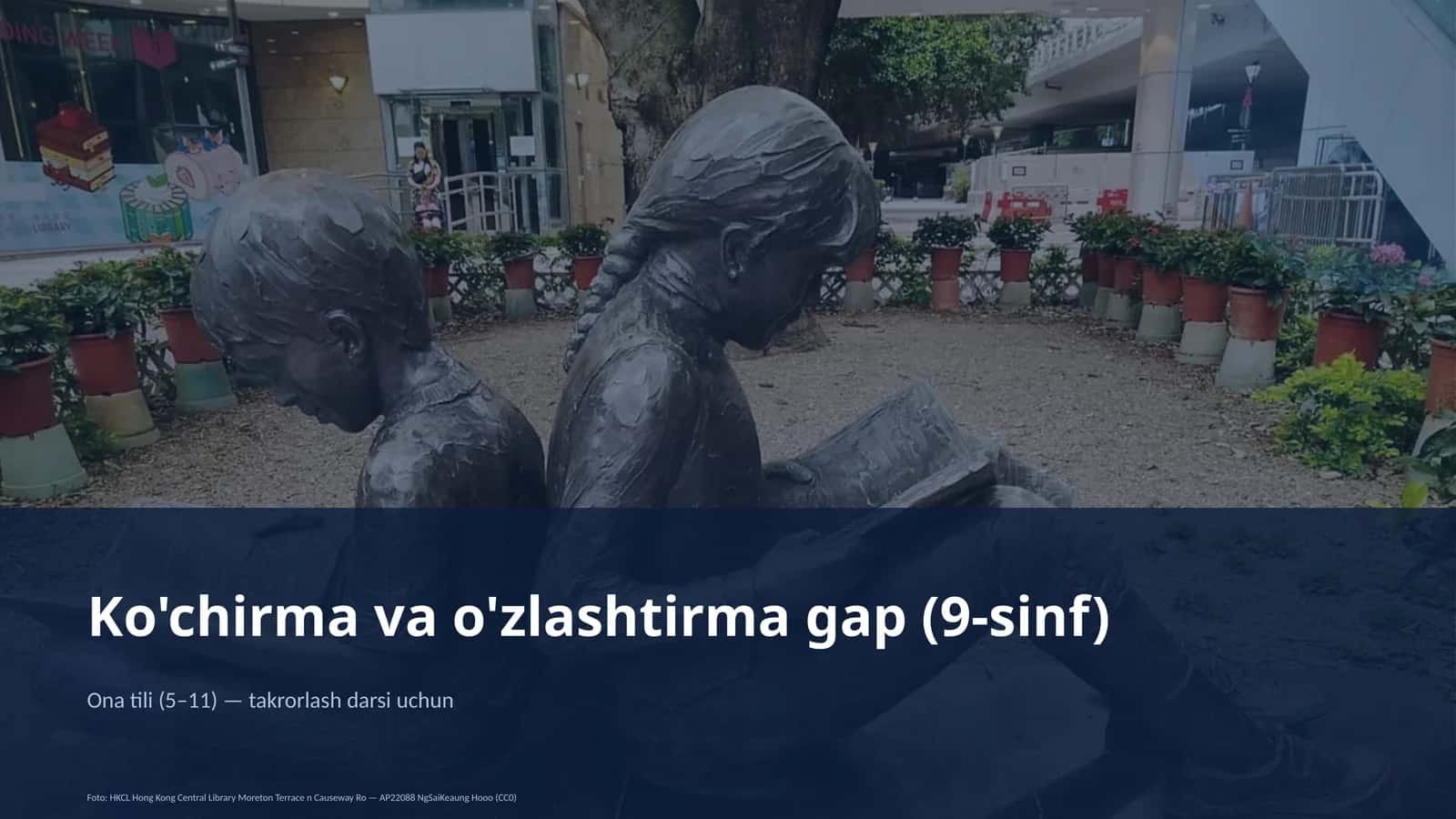 Ko'chirma va o'zlashtirma gap (9-sinf)