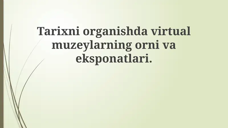 Virtual Muzeylar