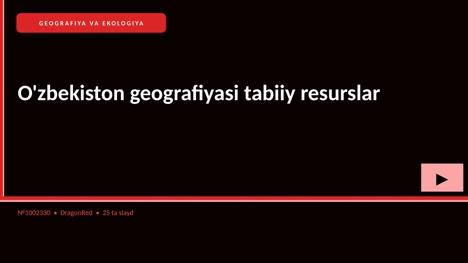 O'zbekiston geografiyasi tabiiy resurslar
