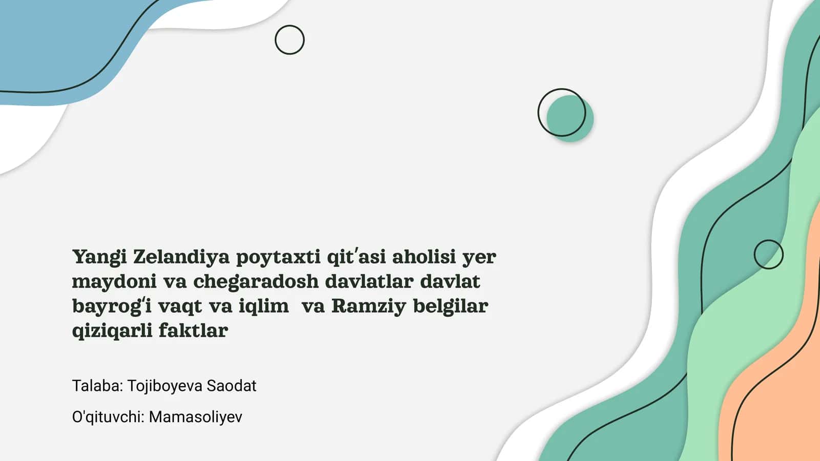 Yangi Zelandiya Poytaxti
