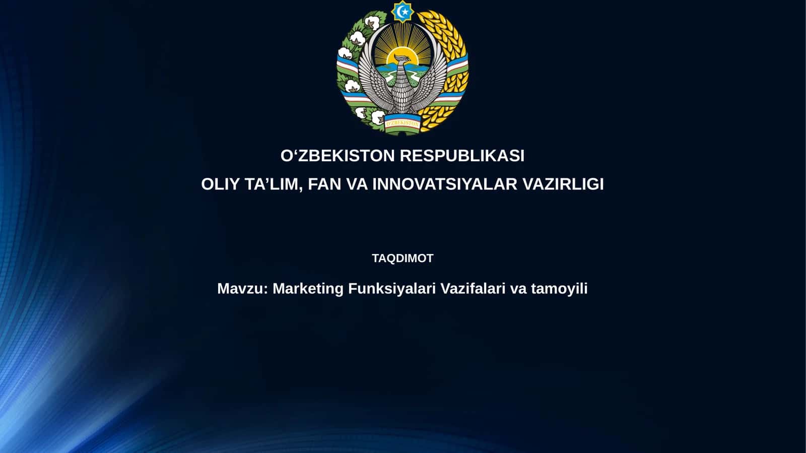 Marketingning asosiy vazifalari va turlari