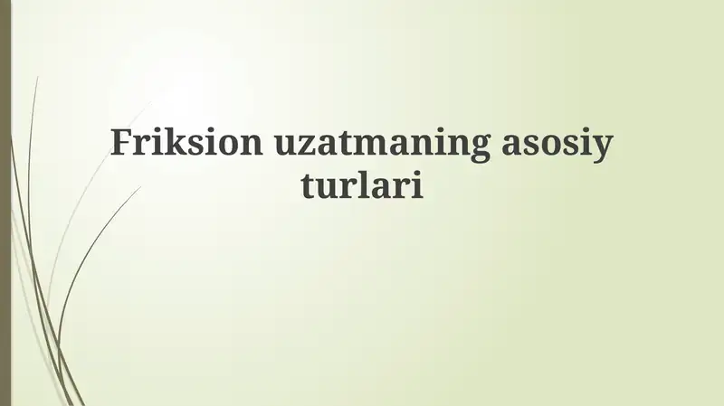Friksionuzatmaningasosiyturlari