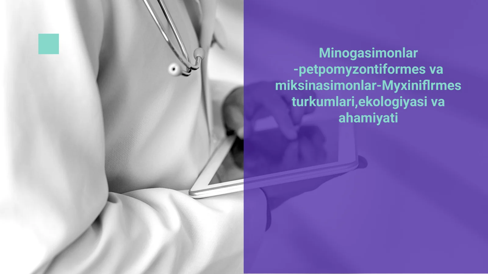 Minogasimonlar -petpomyzontiformes va miksinasimonlar-Myxiniflrmes turkumlari,ekologiyasi va ahamiyati