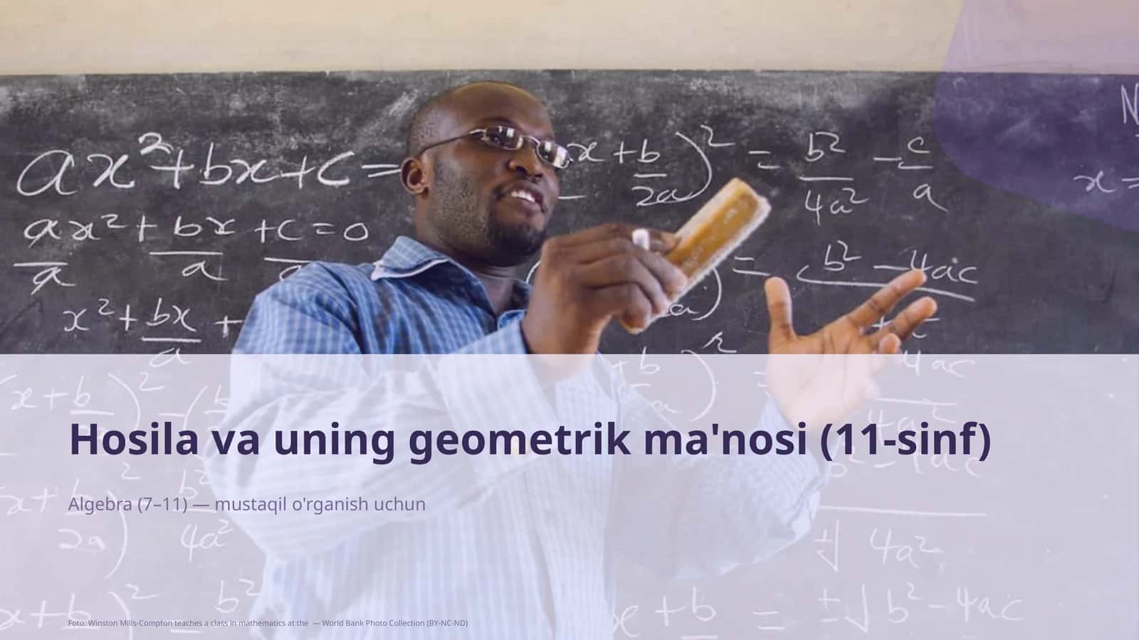 Hosila va uning geometrik ma'nosi (11-sinf)