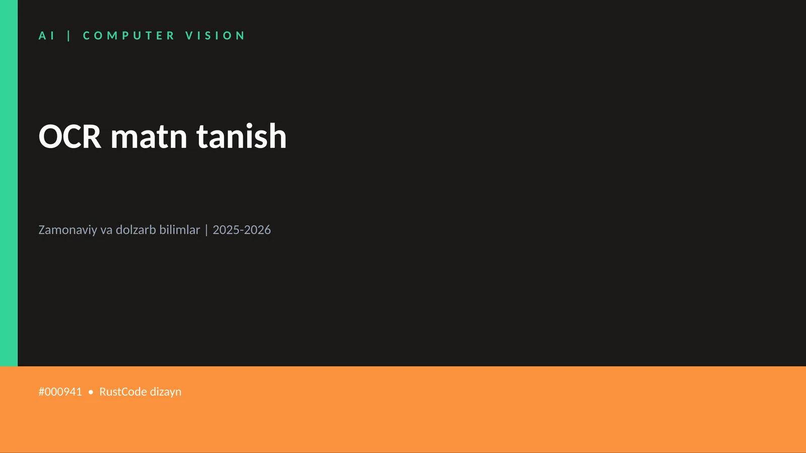 OCR matn tanish