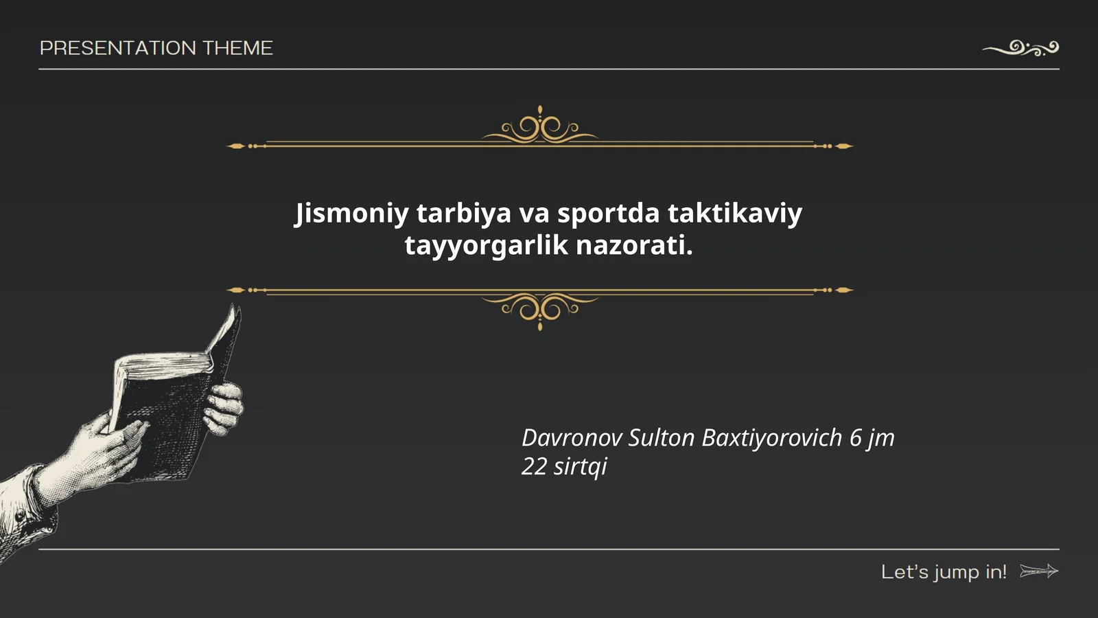 Jismoniy tarbiya va sportda taktikaviy tayyorgarlik nazorati